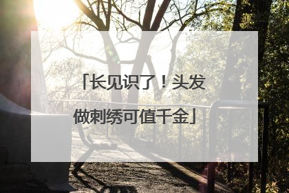 长见识了！头发做刺绣可值千金