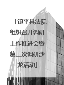 镇平县法院组织召开调研工作推进会暨第三次调研沙龙活动