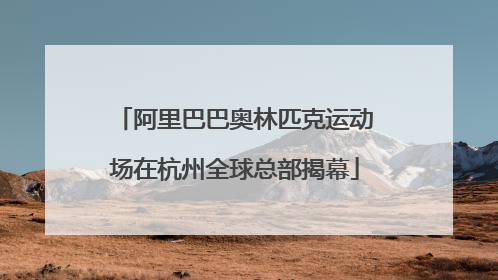 阿里巴巴奥林匹克运动场在杭州全球总部揭幕