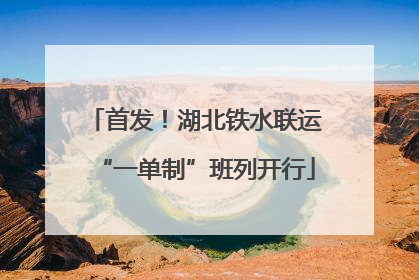 首发！湖北铁水联运“一单制”班列开行