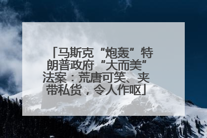 马斯克“炮轰”特朗普政府“大而美”法案：荒唐可笑、夹带私货，令人作呕