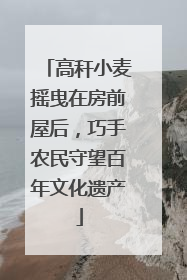 高秆小麦摇曳在房前屋后，巧手农民守望百年文化遗产