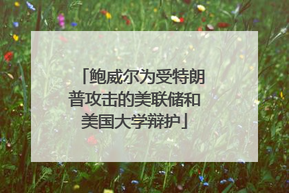 鲍威尔为受特朗普攻击的美联储和美国大学辩护