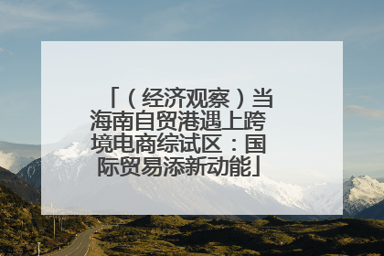 （经济观察）当海南自贸港遇上跨境电商综试区：国际贸易添新动能