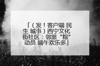 （发！客户端 民生 城事）西宁文化街社区：邻里“粽”动员 端午欢乐多