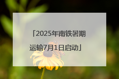 2025年南铁暑期运输7月1日启动