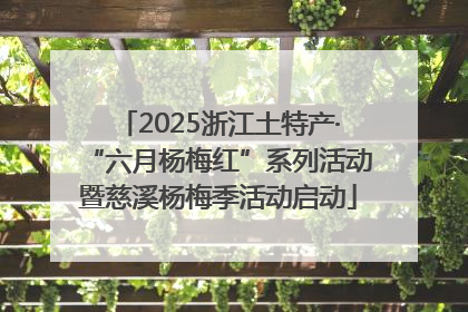 2025浙江土特产·“六月杨梅红”系列活动暨慈溪杨梅季活动启动