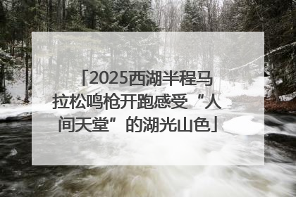 2025西湖半程马拉松鸣枪开跑感受“人间天堂”的湖光山色