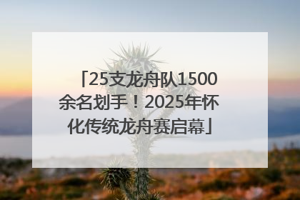 25支龙舟队1500余名划手！2025年怀化传统龙舟赛启幕