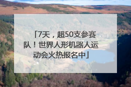 7天，超50支参赛队！世界人形机器人运动会火热报名中