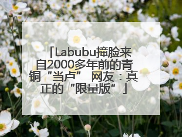 Labubu撞脸来自2000多年前的青铜“当卢” 网友：真正的“限量版”